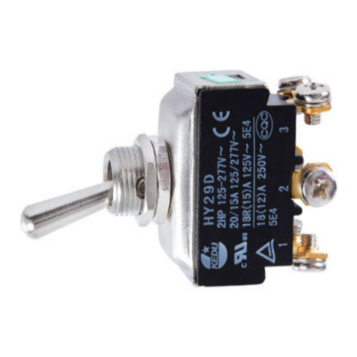 Jandorf 61136 DPDT Toggle Switches, 15 Amp