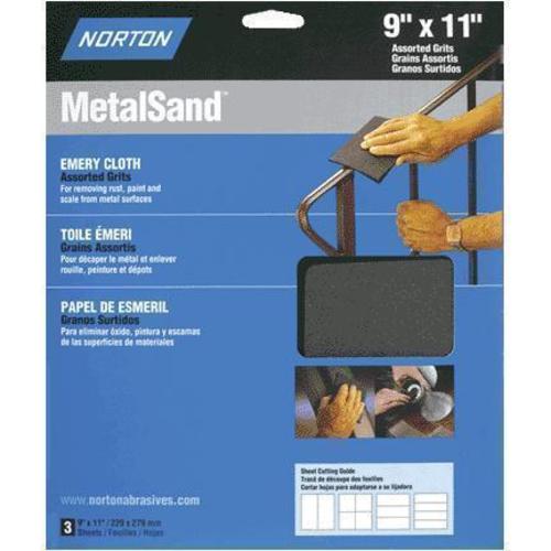 Norton 47805 Emery Cloth 9" x 11"