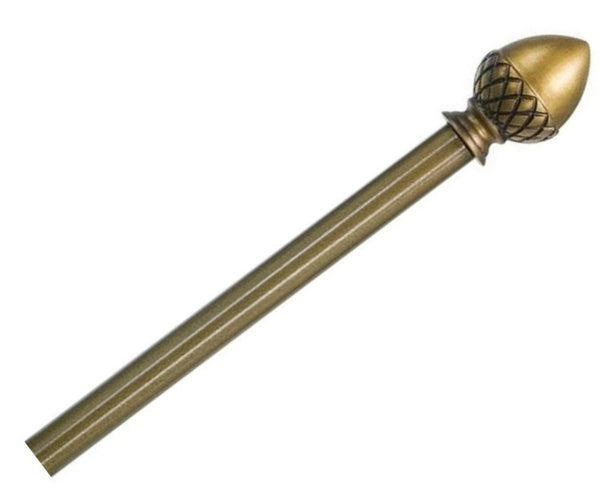 Kenney KN44100 Acorn Finial Rod, Antique Brass, 28" to 48"