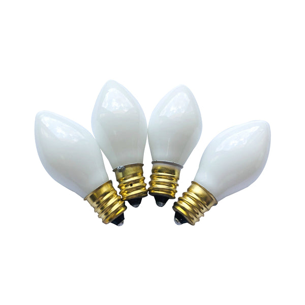 Santas Forest 19151 Christmas Incandescent Replacement Bulb, Ceramic, White