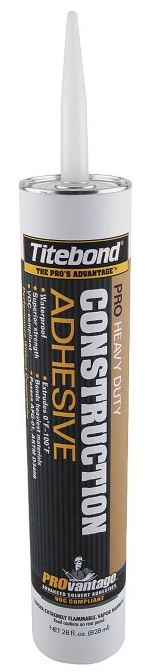 Titebond 5252 Provantage Heavy Duty Construction Adhesive, 28 Oz
