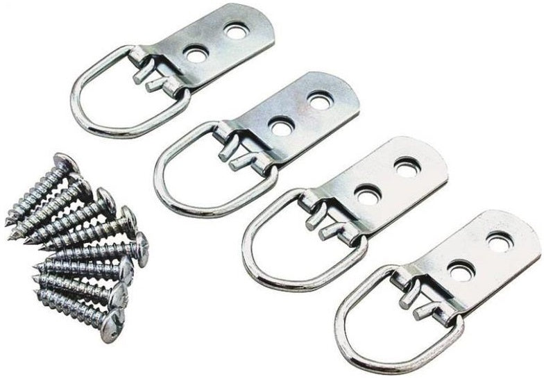 Prosource PH-122318-PS Picture Frame Hanger, Larg D, Zinc Plated
