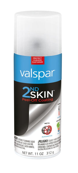Valspar 172005 2nd Skin Clear Peel-Off Rubber Coating Spray, 11 Oz.