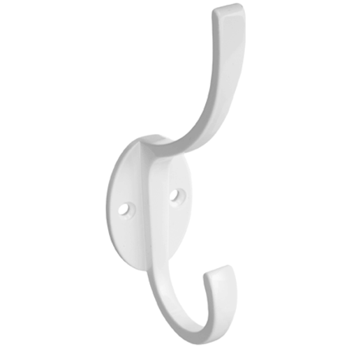 Stanley Hardware 80-6976 Modern Coat And Hat Hooks, White, 5-1/2"