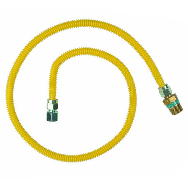 BrassCraft CSSD105E-48P Gas Appliance Connectors, 3/4" Mip x 1/2" Fip x 48"