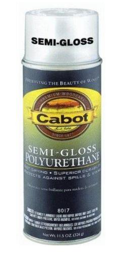 Cabot 144.0008012.076 Interior Oil Polyurethane Spray, 11.5 Oz, Semi-Gloss
