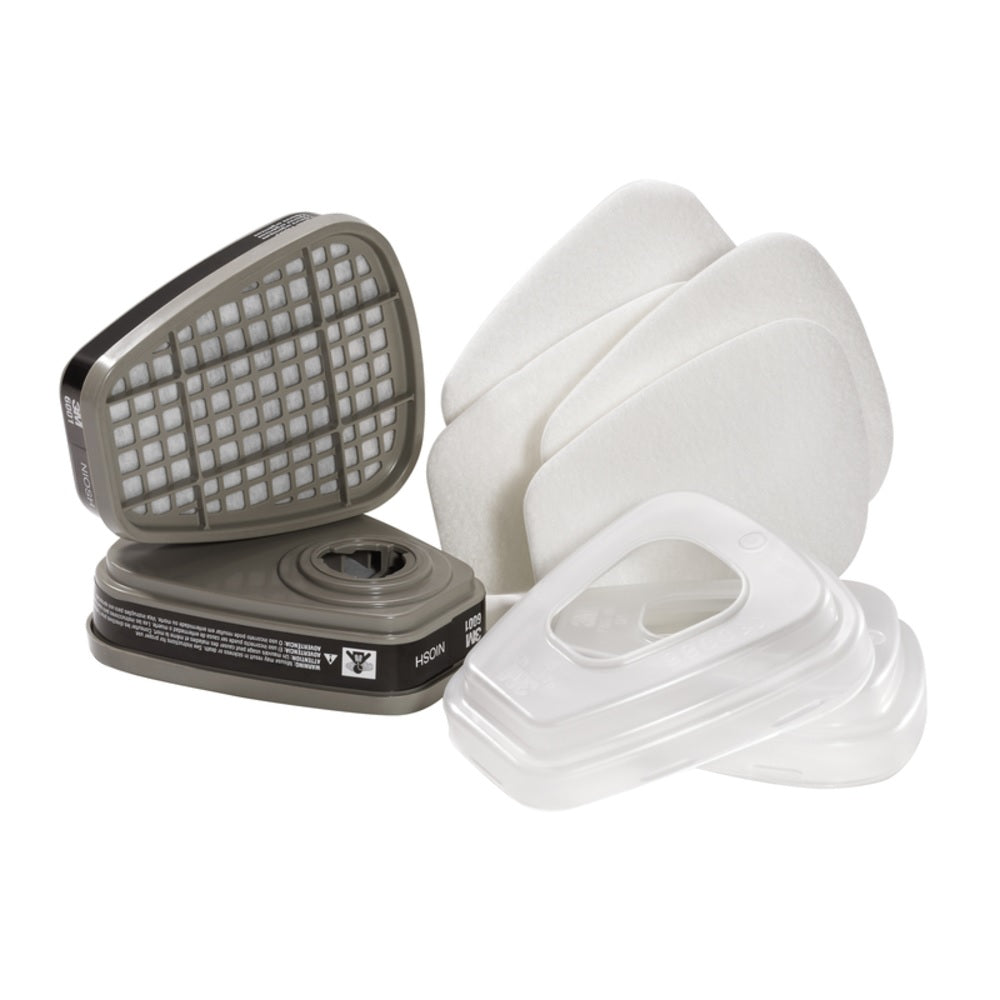 3M 6023P1-DC P95 Paint Project Respirator Supply Kit, Gray