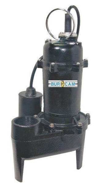 Bur Cam 400504/400505 Sewage Pump, 3060 gph, Cast Iron