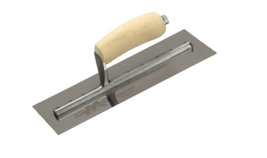 Marshalltown MXS2 Finishing Trowel, 11-1/2" x 4-1/2", Wood Handle