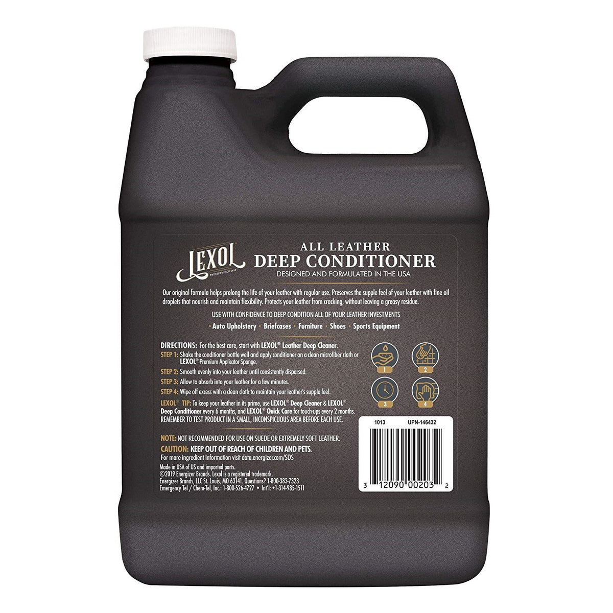 Lexol 1013 Leather Deep Conditioner, 1 Liter