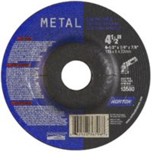 Norton 66252836796 Aluminum Oxide Metal Grinding Wheel, 4-1/2"