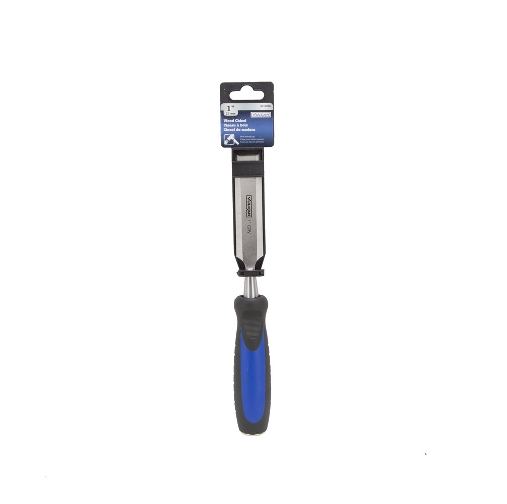 Vulcan JL-CH4 Wood Chisel With Cushioned Handle, Vanadium Steel, Chrome