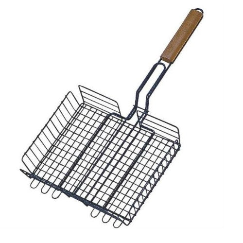 Toolbasix SHD129983L Wood Handle Basket Broiler, 22-1/2" x 12"