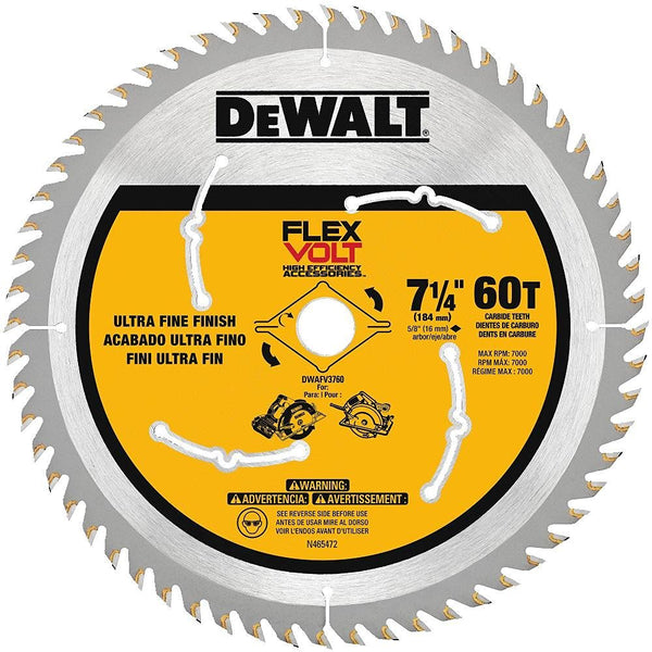 Dewalt DWAFV3760 Circular Saw Blade, 7-1/4"