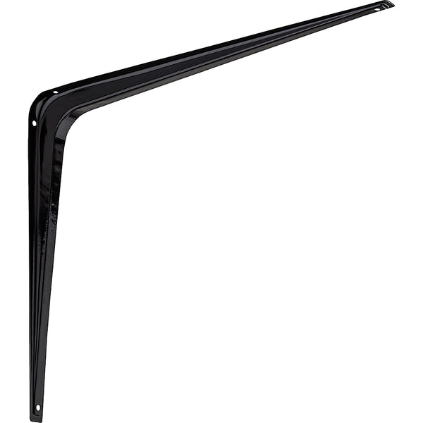 National Hardware N218-981 211BC Shelf Brackets, Black, 12" x 14"