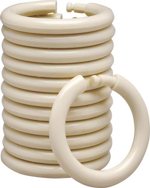 Simple Spaces SD-ORING-B3L Shower Curtain O-Ring, 12 Pieces