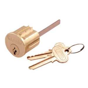 Prime-Line SE 70002 Segal Key Lock Cylinder, Solid Brass