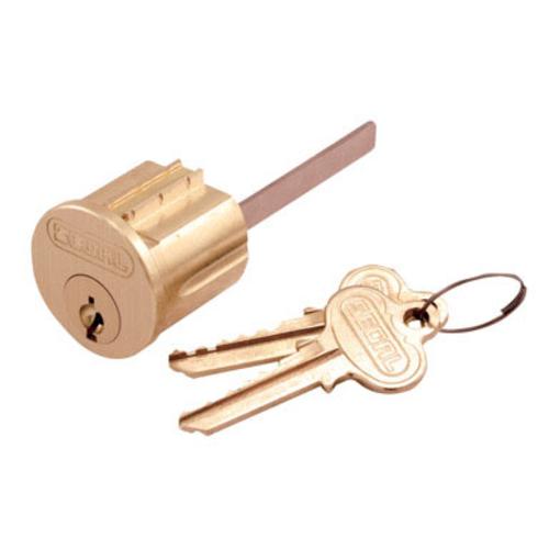 Prime-Line SE 70002 Segal Key Lock Cylinder, Solid Brass