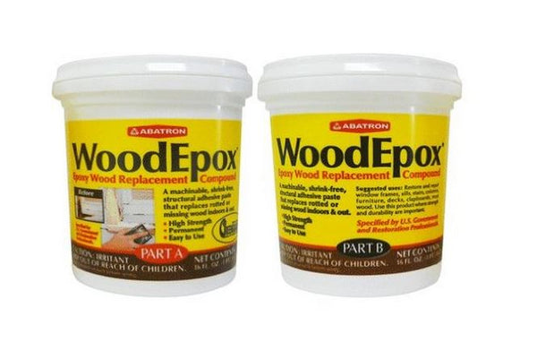 Abatron WE2PKR WoodEpox Wood Replacement Compound 2-Part Kit, 2-Pint