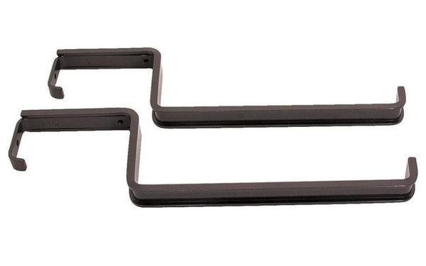 Landscapers Select GB0043L Flower Box Railing Bracket, Aluminum, Black