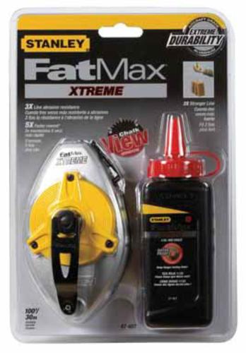 Stanley FatMax 47-487L Chalk Box Extreme, 4 Oz, Red