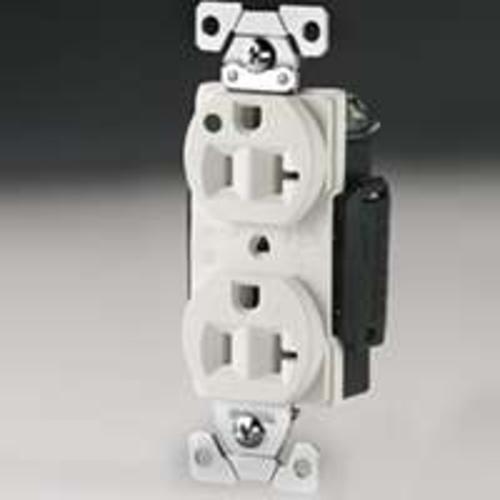 Cooper Wiring AH8300W Hospital Duplex Receptacles,125 V, 20 A