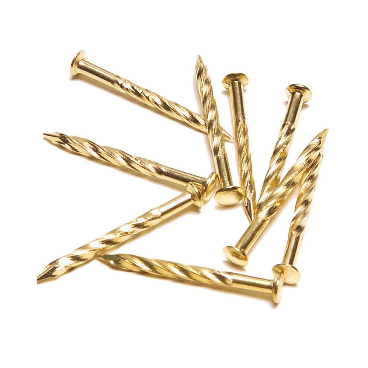 M-D Building 95653 Carpet Screw Nail 1-1/4", Brass