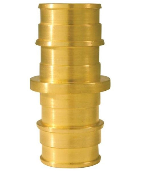 Apollo EPXC3410PK Pex Pipe Coupling, Brass, 3/4"