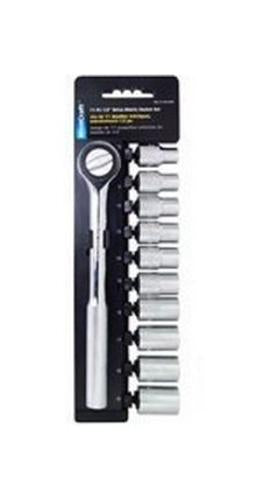 Vulcan 11PC-4M Metric Socket Wrench Set, 1/2 Drive, 11 Pieces