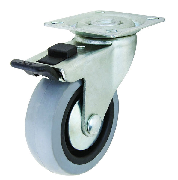 Shepherd Hardware 3546 Swivel Caster, Gray, 3", Load Capacity 121 lb.