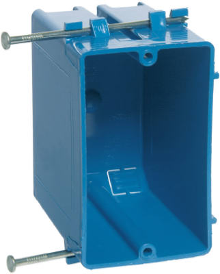 Carlon B120A-UPC Single Gang New Work Switch & Outlet Box, 3-7/8"x2-1/4"x3-1/4"