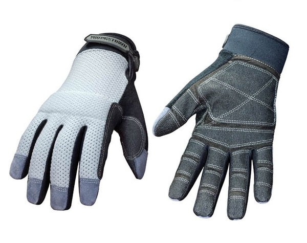 Youngstown 04-3070-70-M Mesh Utility Reinforced Palm Work Gloves, Medium