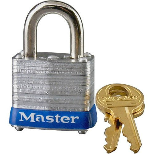 Master Lock 7KA P609 Tumbler Steel Padlock,4-Pin Cylinder, 1-1/8"