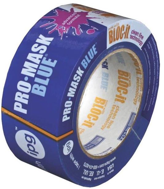Intertape Pro Mask 9533-2 Masking Tape, 1.87" x 60 Yards, Blue
