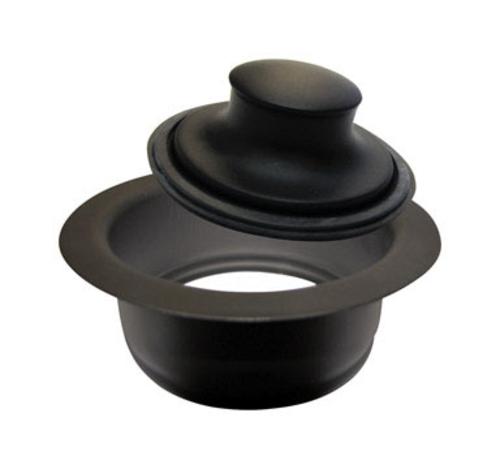 Keeney K5417BLK Garbage Disposal Flange and Stopper, Black, 4"