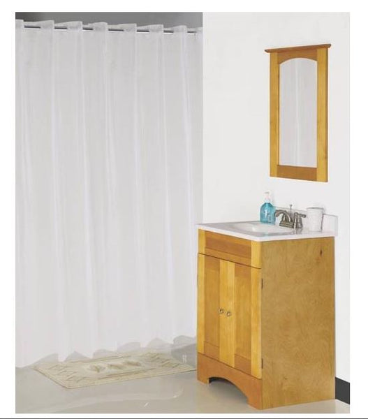 Simple Spaces XG-02-FS Hookless Shower Curtain, Frost, 70" X 72"