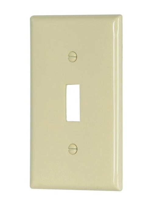 Cooper Wiring 5134LA Standard Size Toggle Wall Plate, Thermoset