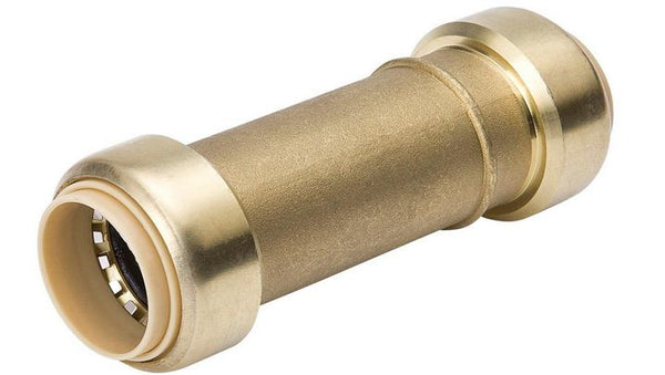 Mueller 630-303HC  Push Fit Repair Brass Coupling, 1/2" X 1/2"