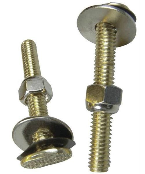 Danco 43805 Toilet Bolt Set, Brass, 5/16"