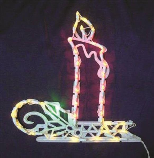 Holiday Basix 19935 2D LED Ornament Candle, 16" H