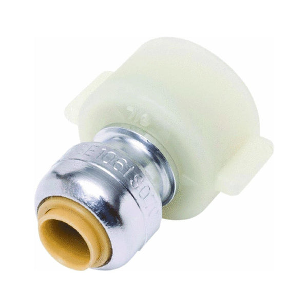 SharkBite U3525A Push Connect Fitting, 1/4"x1/2"