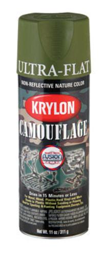 Krylon K04296000 Camouflage With Fusion Technology Spray Paint, 11 Oz