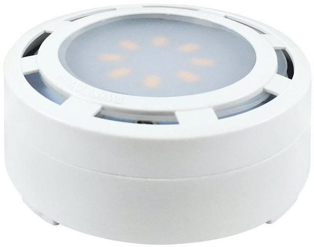 AmerTac KBLD-L5W-N1 Plug-In LED Under Cabinet Puck Lights, White