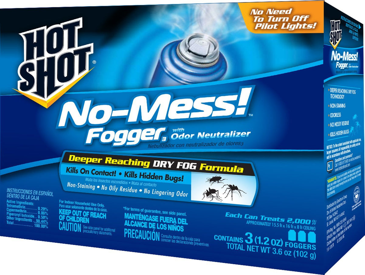 Hot Shot HG-20177 No-Mess Insect Fogger, 3.5 Oz