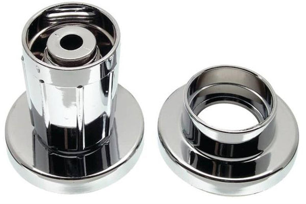Danco 80924 Wall-Mount Plastic Shower Rod Holder, Chrome