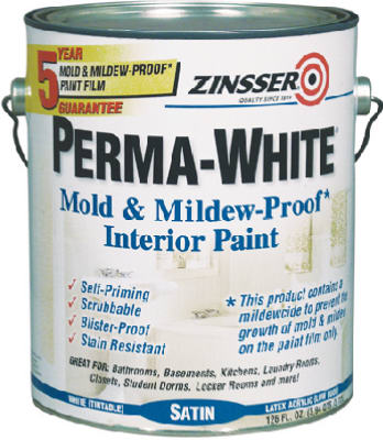 Zinsser 2711 Perma-White Mold & Mildew Proof Interior Paint, 1 Gallon