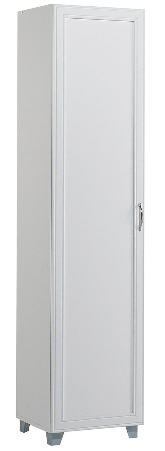 AkadaHOME ST103210A Single Door Storage Cabinet, White