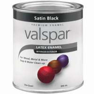 Valspar 44-28863 Black Satin Enamel Paint , Satin Finish