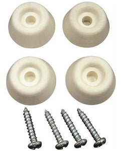 Prosource FE-S519-PS Furniture Leg Tips, 1", White, 4/Pack