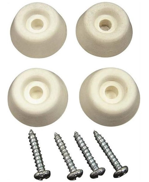 Prosource FE-S519-PS Furniture Leg Tips, 1", White, 4/Pack